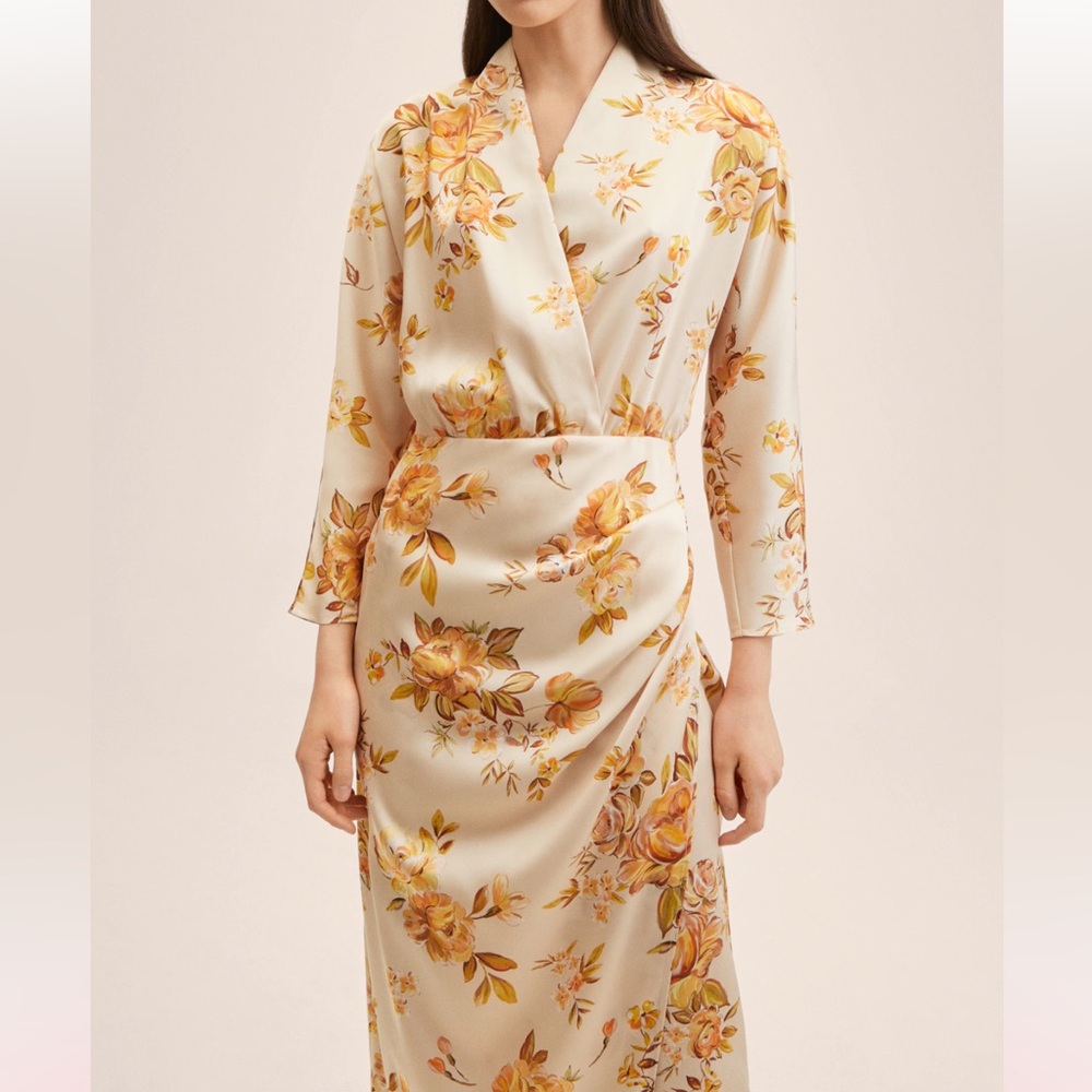 MANGO FLORAL PRINT DRESS. - Picture 4 of 16